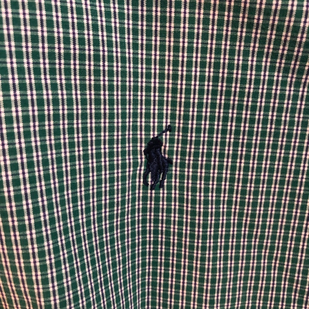 Polo Ralph Lauren Blake LS Blue & Green Plaid Button Down Shirt L